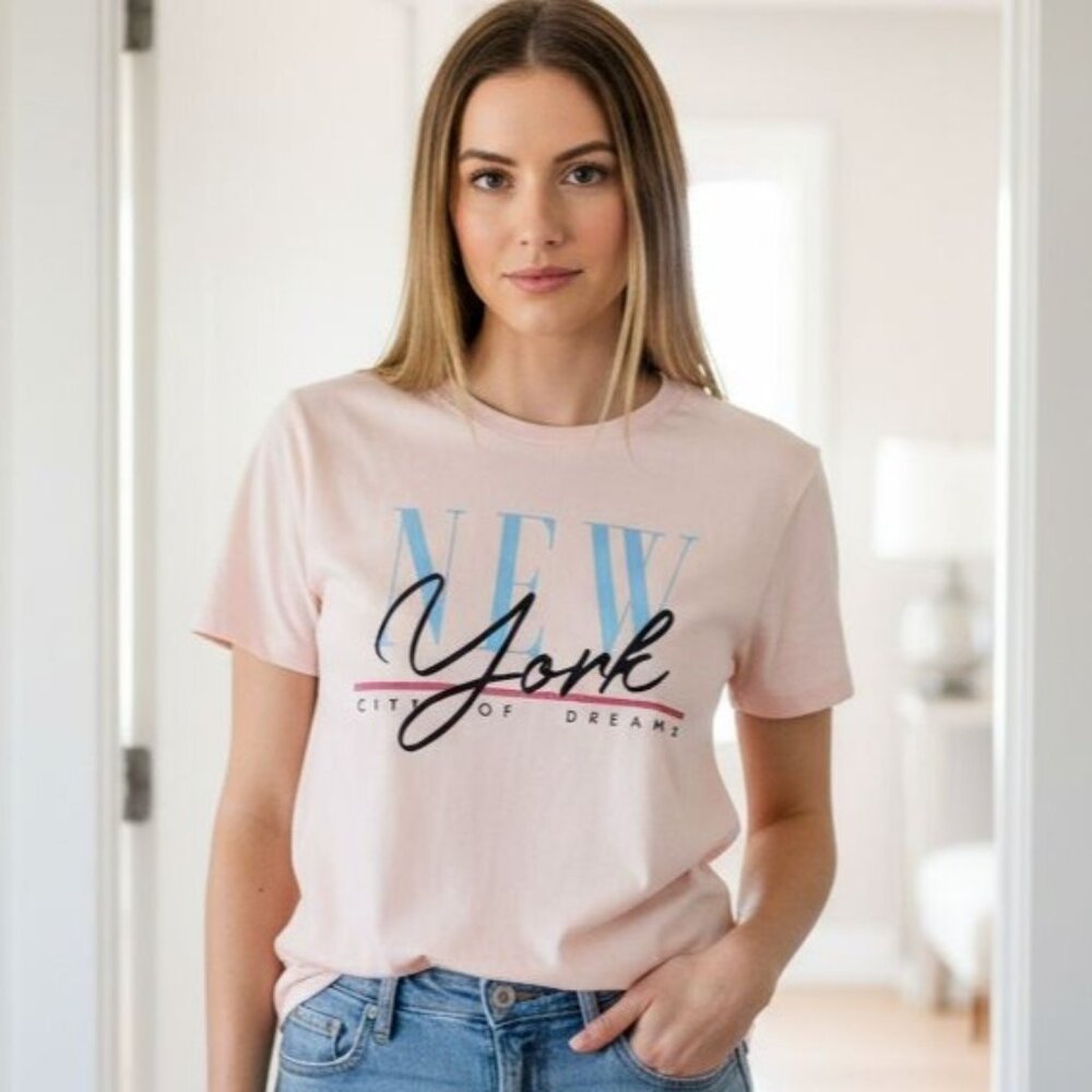 Fifth Sun XL Shirt New York City Vintage Graphic Tee Lightweight Top T-Shirt